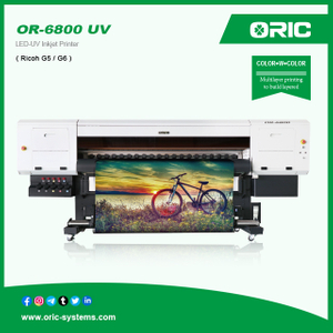 OR-6800 UV LED-UV Inkjet Printer (Gen5 / Gen6 optional) 1.8m UV Roll To Roll Printer With Gen5/Gen6 Industrial Print Heads