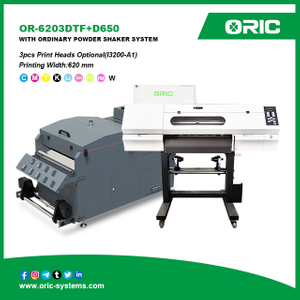 24” 9 COLORS GRADIENT PRINTING SOLUTION DTF OR-6203 DTF+D650 WITH ORDINARY POWDER SHAKER SYSTEM