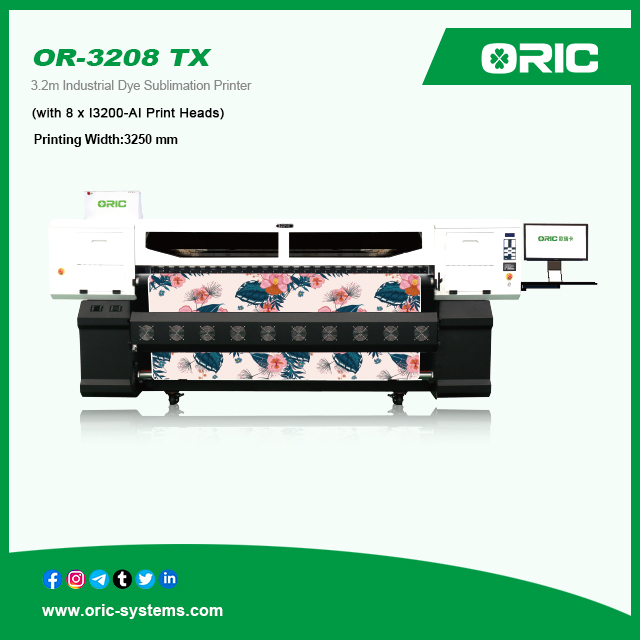 OR-3208 TX 3.2m Industrial High Speed Dye Sublimation Printer