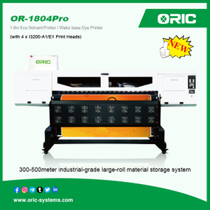 OR-1804Pro 1.8m Water base Dye / Eco Solvent high-speed advertising printer