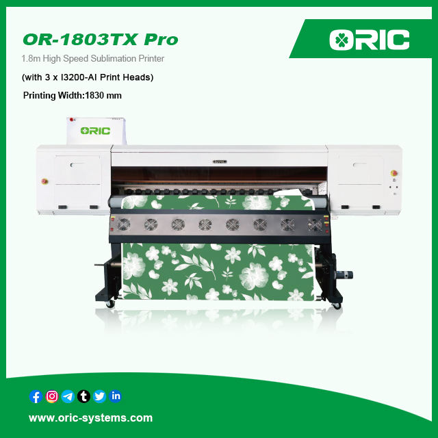 OR-1803TX Pro 1.8m High Speed Sublimation Printer 