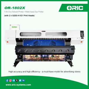 OR-1802X 1.8m Water base Dye / Eco Solvent Printer Advertising printer 