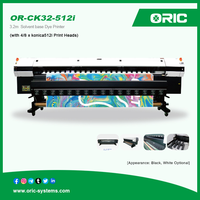 OR-CK32-512i Solvent high-speed advertising printer(with 4 / 8 konica 512i heads)