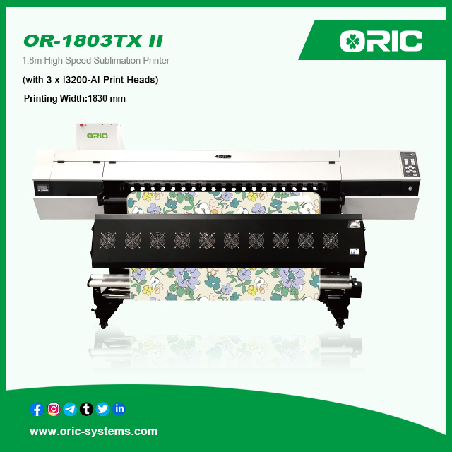 OR-1803TX II 1.8m High Speed Sublimation Printer 