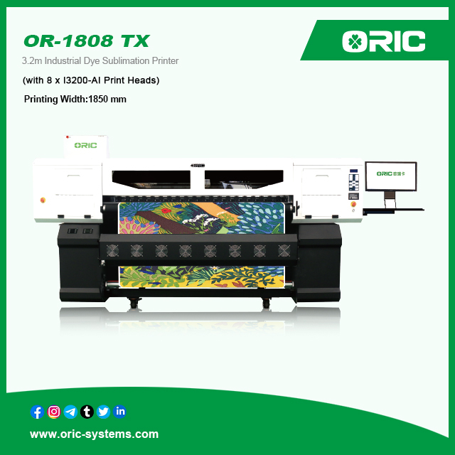 OR-1808 TX 1.8m Industrial High Speed Dye Sublimation Printer