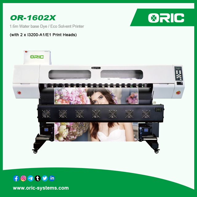 OR-1602X 1.6m Water base Dye / Eco Solvent Printer Advertising printer 