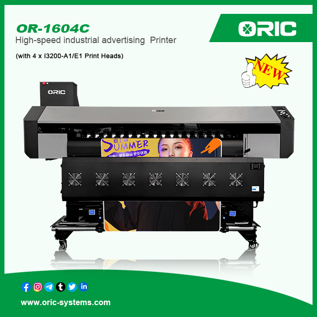 OR-1604C 1.6m High-speed industrial advertising Water base Dye / Eco Solvent printer