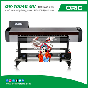 OR-1604E UV CWC frosted gilding press LED-UV Inkjet Printer (I3200-U1x4)Multilayer printing to build layered With EpsonI3200-U1x3/4 Heads