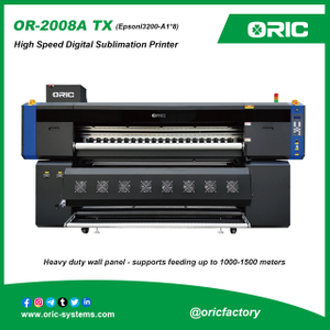 ORICprinter OR-2008A TX (Epsonl3200-A1x8)High Speed Digital Sublimation Printer Heavy duty wall panel