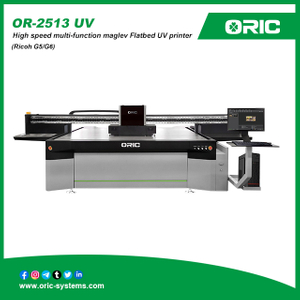 nanjing ORIC OR-2513 UV（Ricoh G5/G6) High speed multi-function maglev Flatbed UV printer