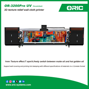 nanjing ORIC OR-3200Pro UV(RicohG5x9) 3D texture relief wall cloth printer